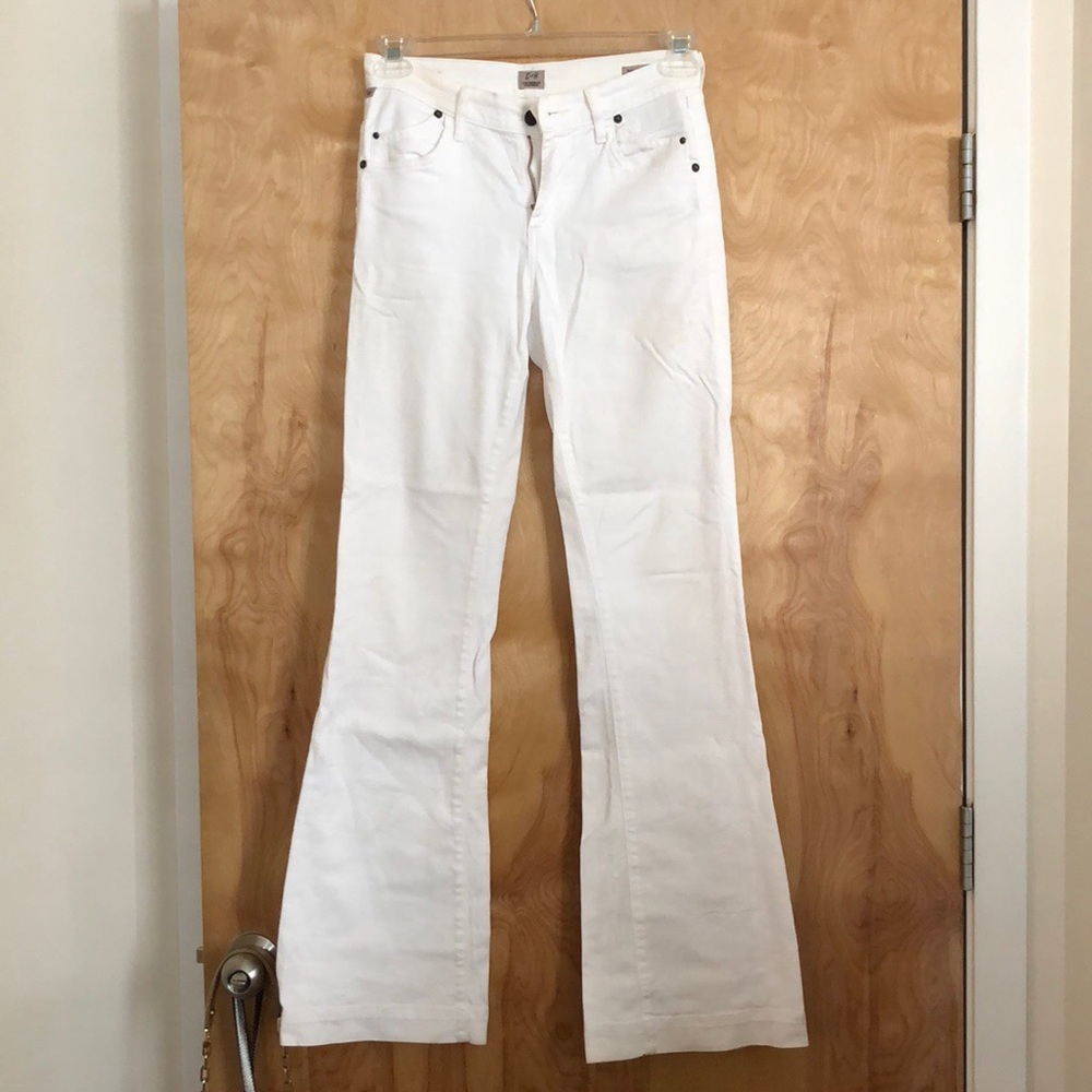 Citizens of Humanity white flare jeans